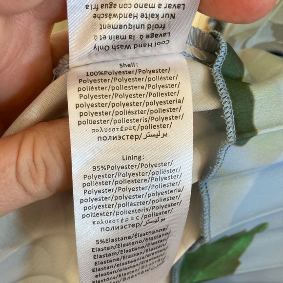 Chi Chi London Floral Print Ruffle Pleated Midi Dress in Blue EUC Sz M (UK 14) - Picture 9 of 11